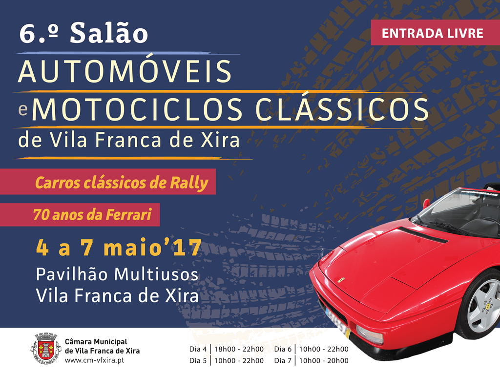 Salão de Automóveis e motociclos clássicos de regresso a Vila Franca de Xira 
