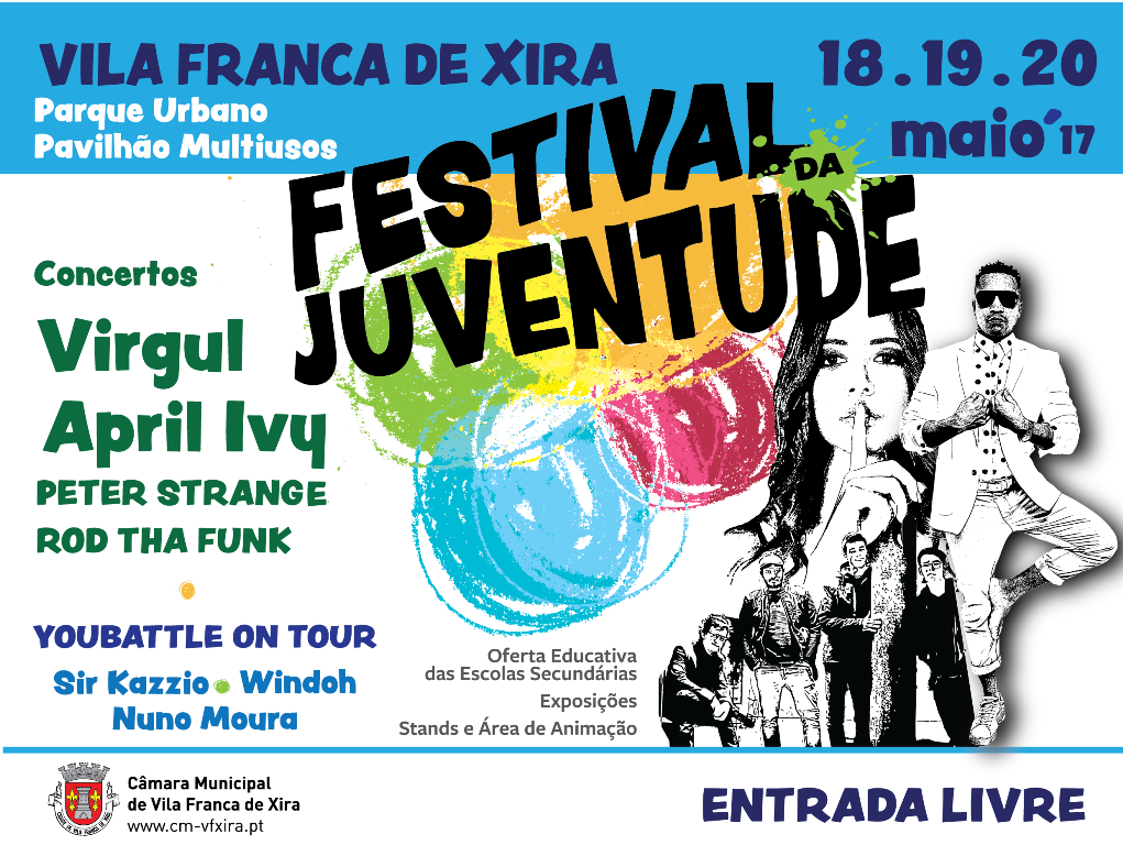 Festival da Juventude traz a Vila Franca de Xira Virgul, April Ivy, ROD THA FUNK e Peter Strange!
