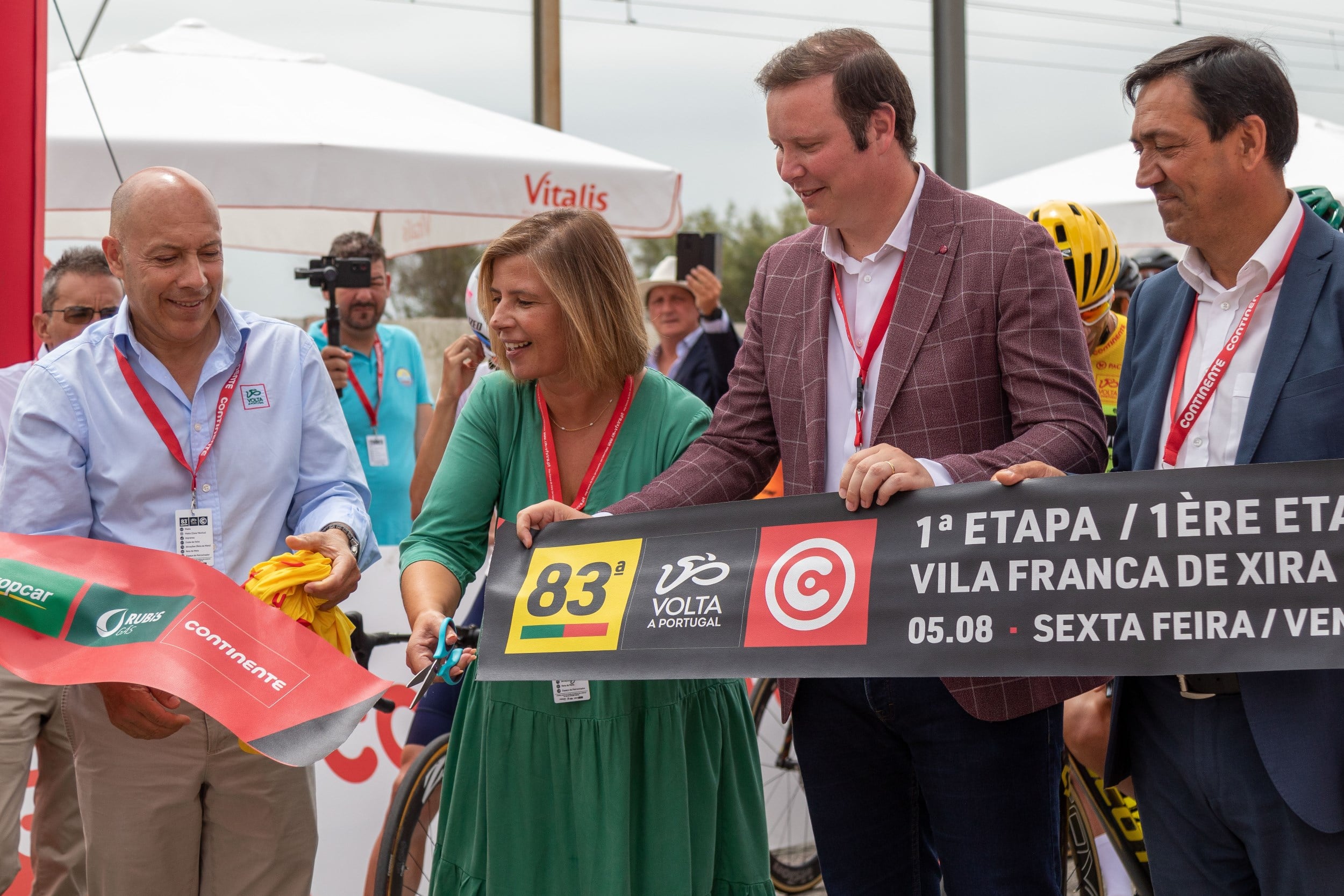 The start of the first stage of the 83rd cycling round in Portugal was held at Vila Franca de Xira