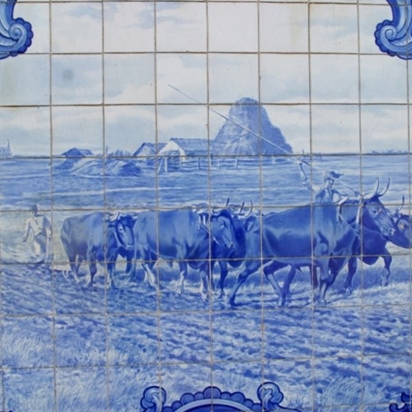 Azulejos da estação da CP