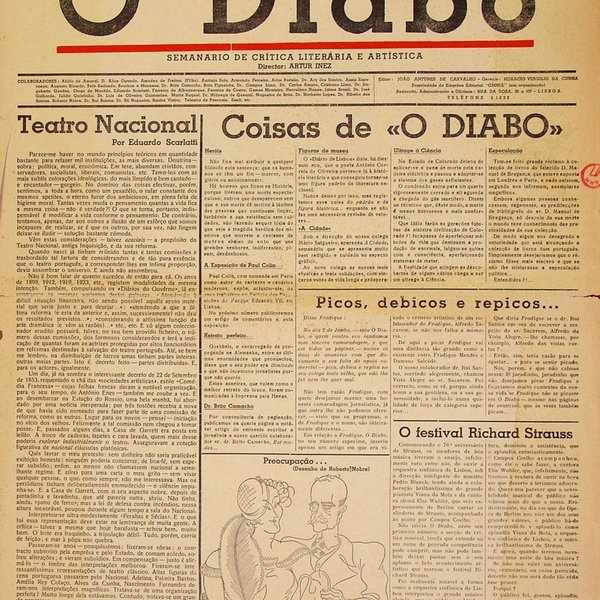 O Diabo, nº 1, 30 de junho de 1934