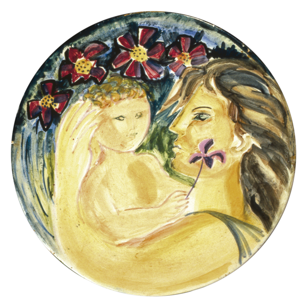 'Maternidade', 1954, faiança pintada e vidrada
