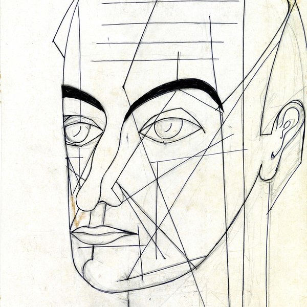 Auto-retrato, por Joaquim Namorado, cerca de 1946.
