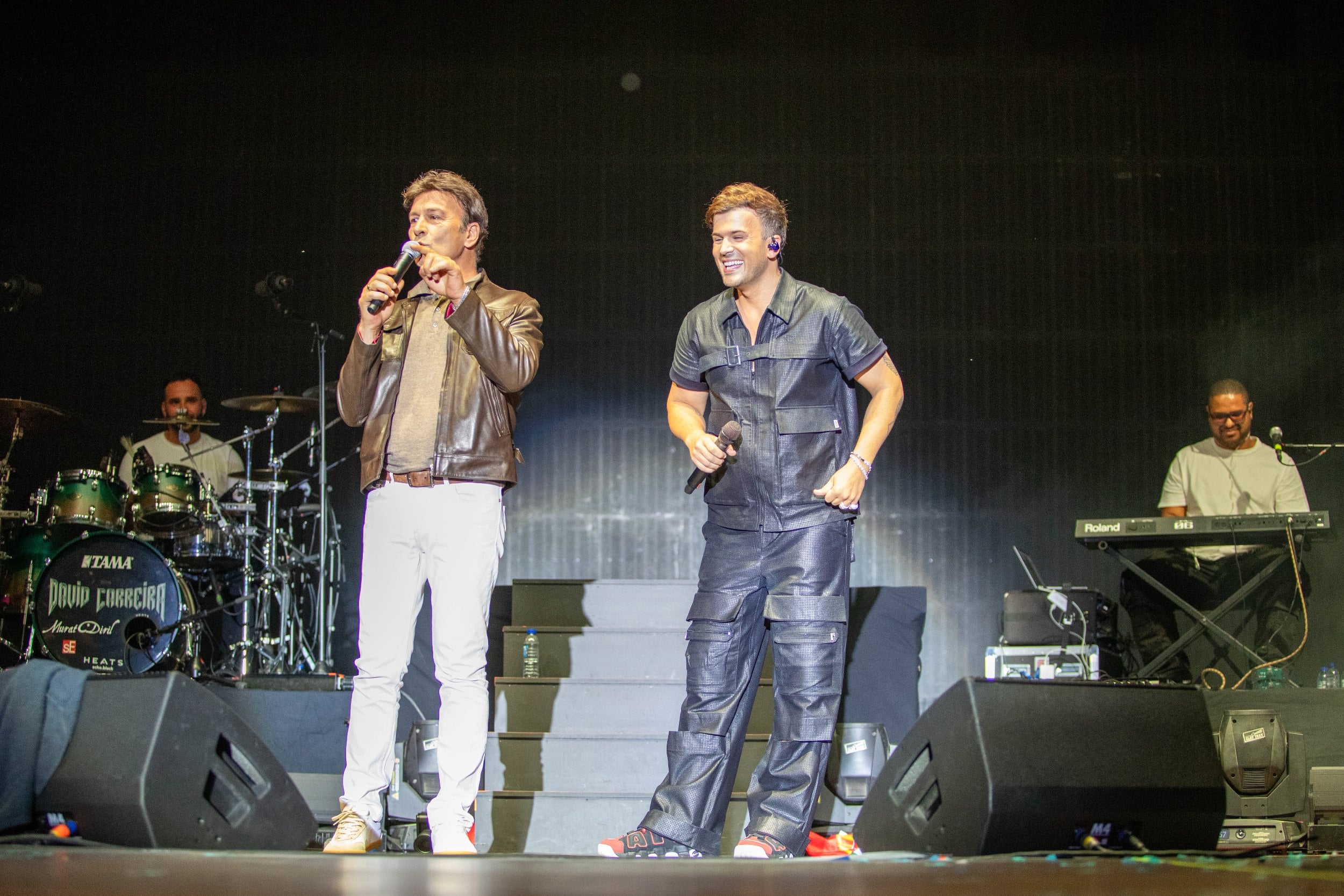 David Carreira, acompanhado pelo pai, Tony Carreira (Xira Sound Fest)