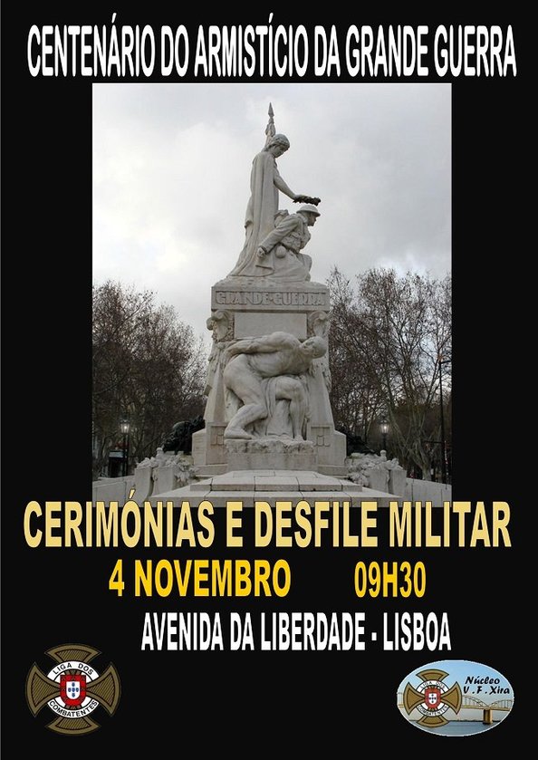 Centenario do armisticio da grande guerra cerimonias e desfile militar 1 600 839