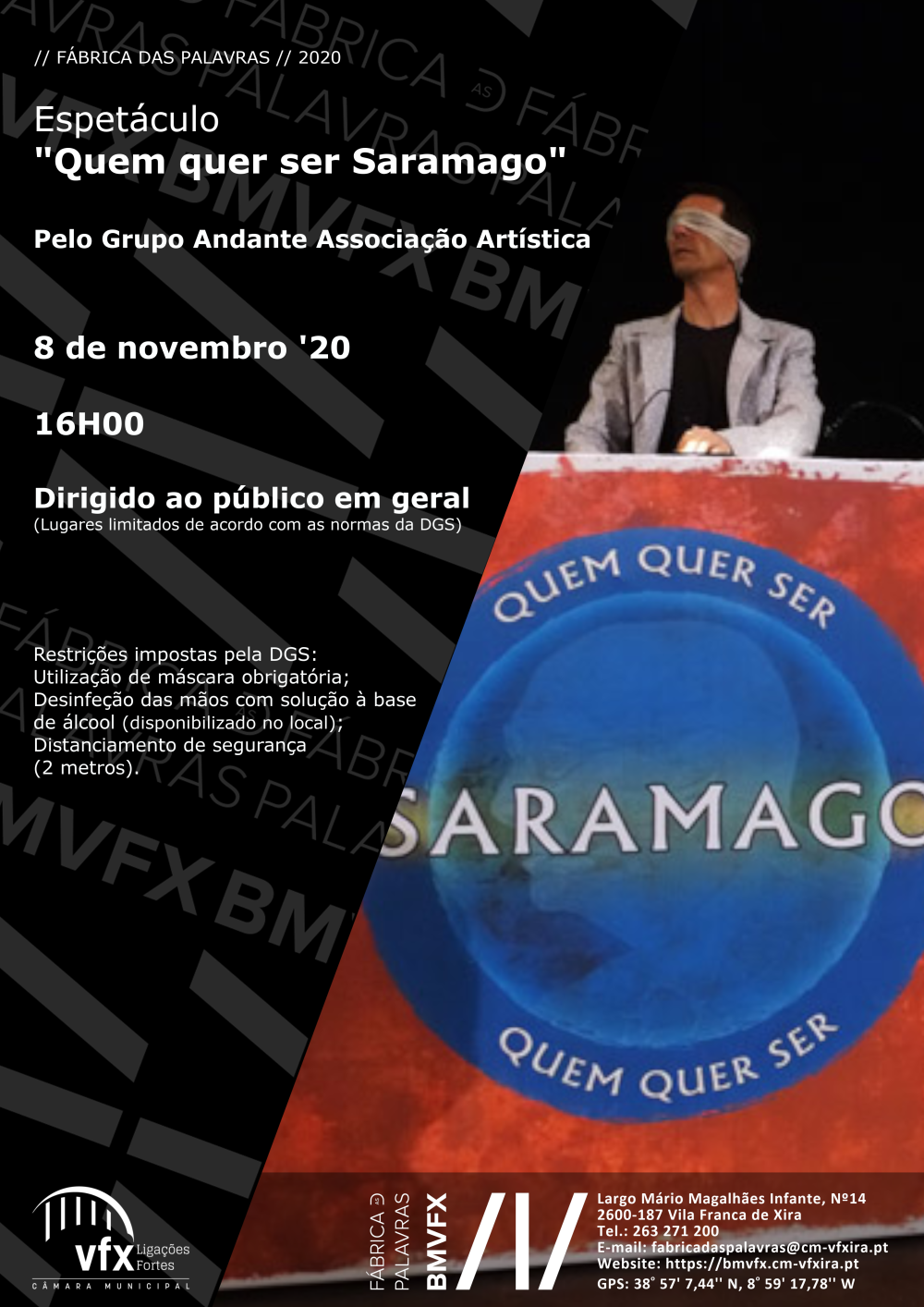 Teatro "Quem quer ser Saramago"