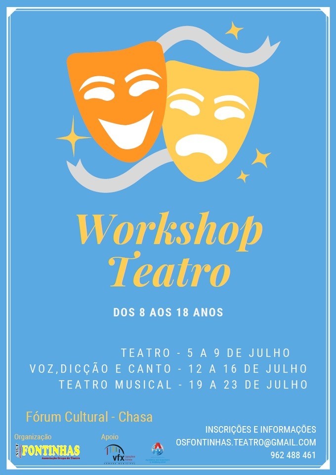 Workshop de Teatro no Fórum Cultural da Chasa