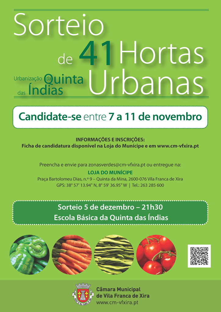 Sorteio de 41 Hortas Urbanas em Vialonga - Quinta das Índias
