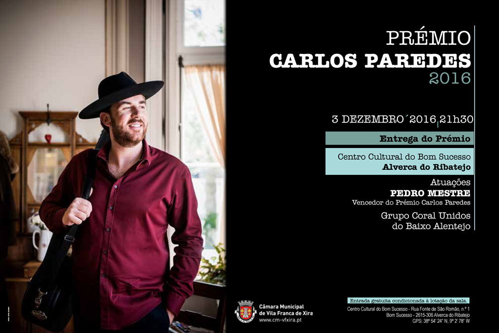 Cerimónia de Atribuição do Prémio Carlos Paredes