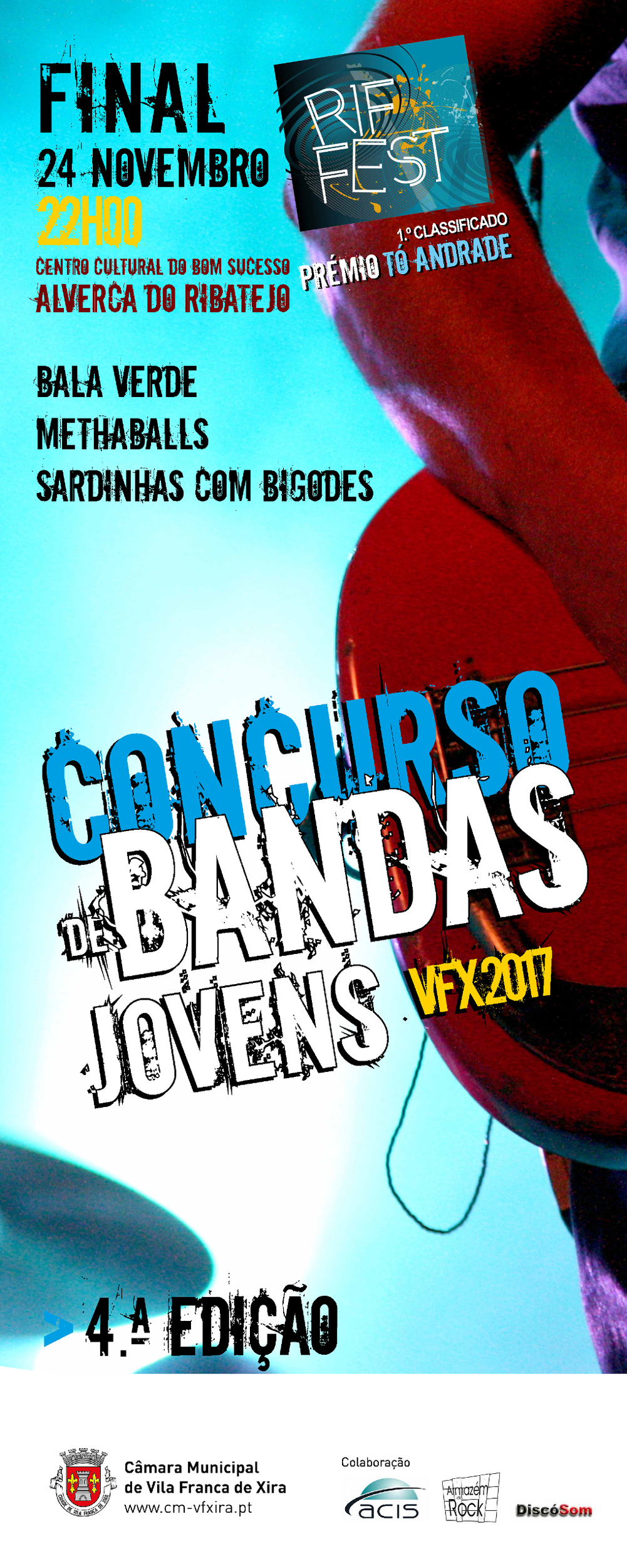 Final do RIFFEST – Concurso de Bandas Jovens 2017 – decorre em Alverca do Ribatejo