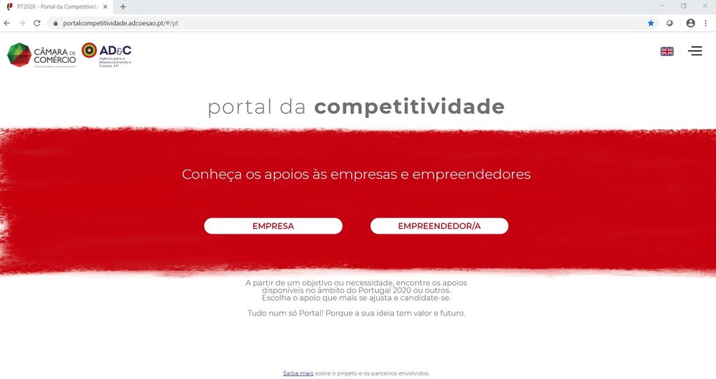 Portal da Competitividade – Encontre os apoios disponíveis no âmbito do Portugal 2020 ou outros, ...