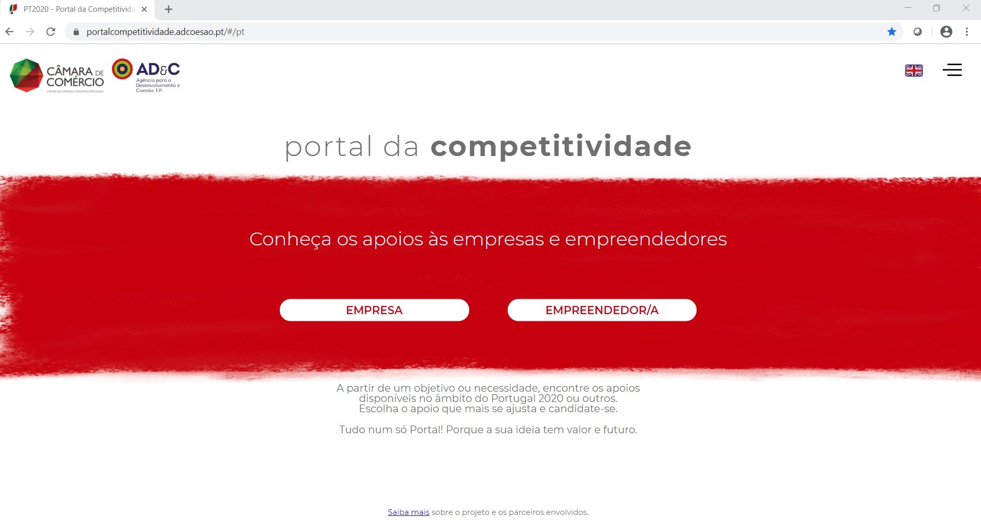 Portal da Competitividade – Encontre os apoios disponíveis no âmbito do Portugal 2020 ou outros, ...