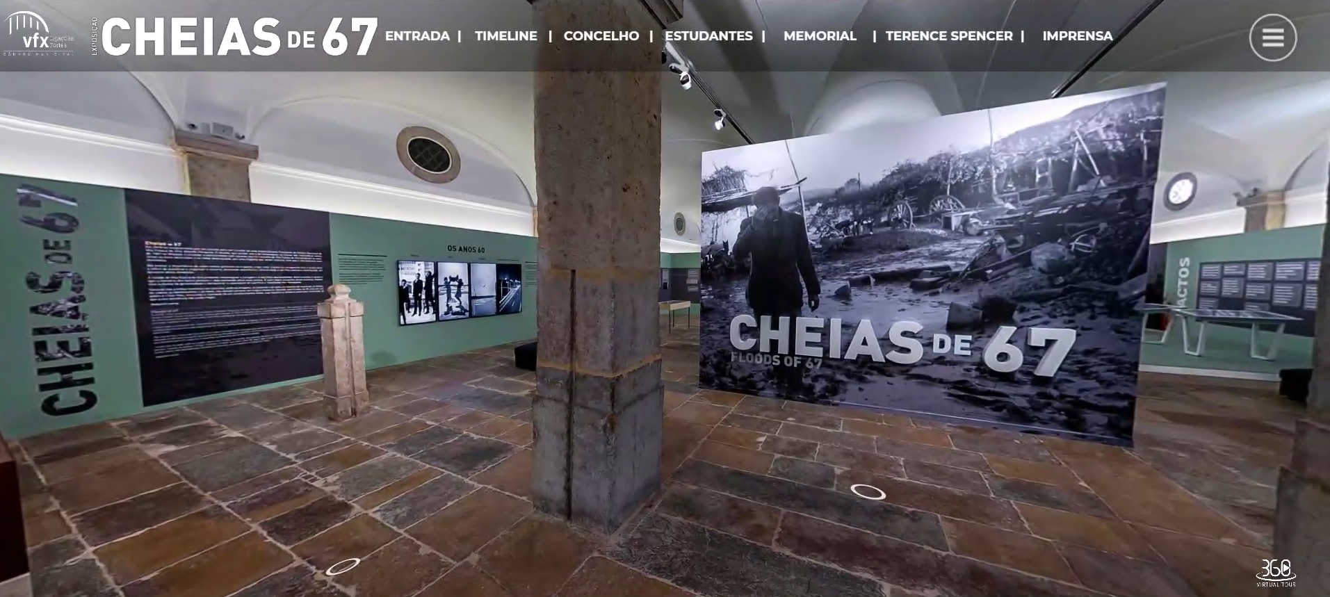 Visita Virtual à exposição "Cheias de 67"