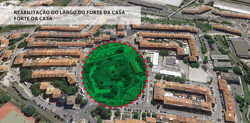 Reabilitação do Largo do Forte da Casa valoriza o espaço público e o património cultural