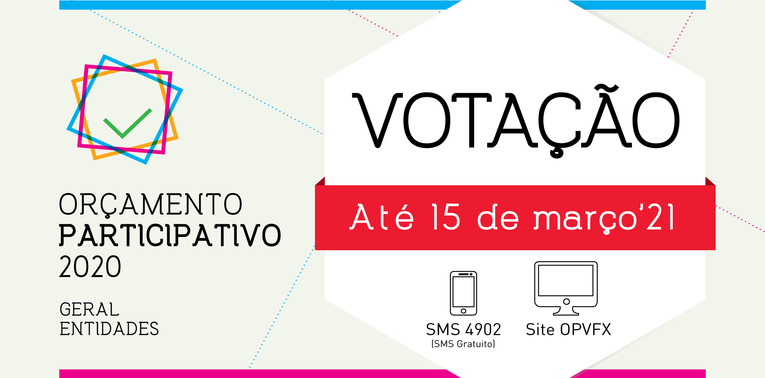 Até 15 de março ainda é possível votar nas propostas do Orçamento Participativo