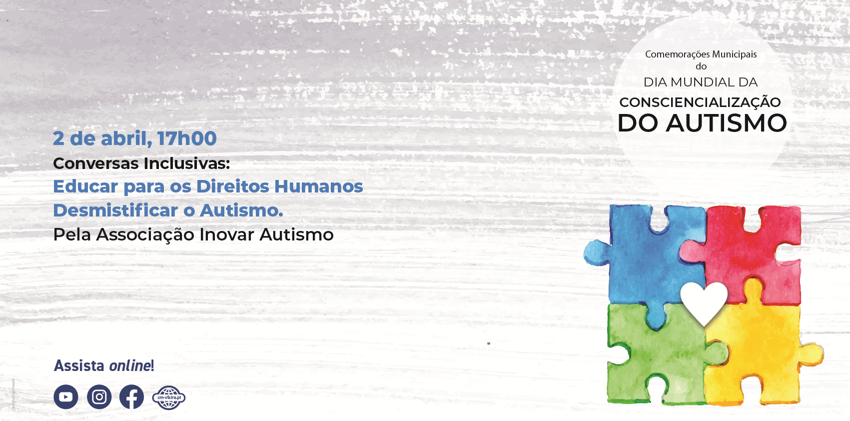 Dia Mundial da Consciencialização do Autismo – 2 de abril 