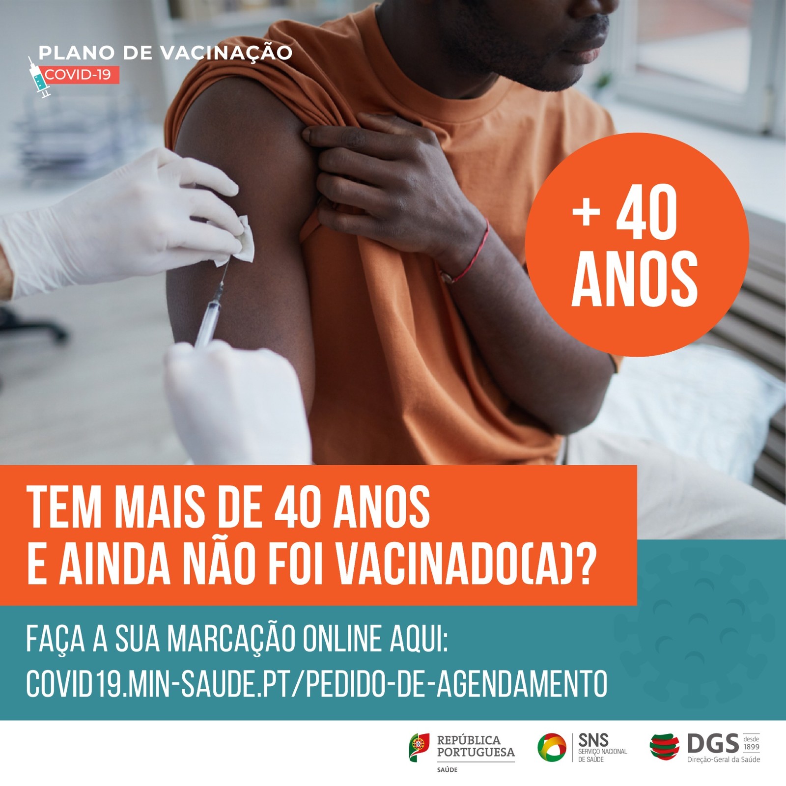 Munícipes com mais de 40 anos podem agendar a vacinação