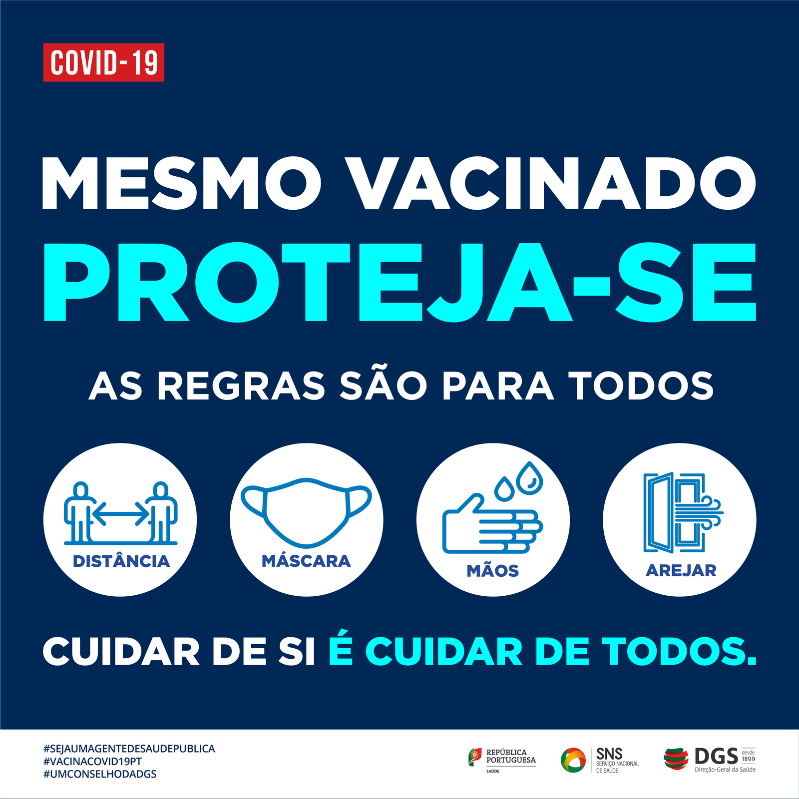 COVID-19: campanhas do SNS para testagem e vacinação 