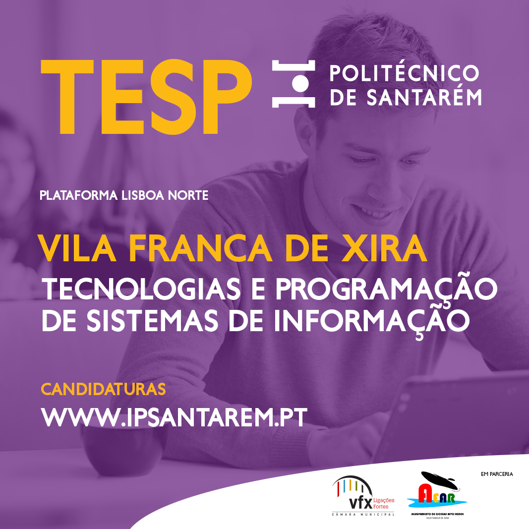 Candidaturas abertas para Curso Técnico Superior Profissional de Tecnologias e Programação de Sis...