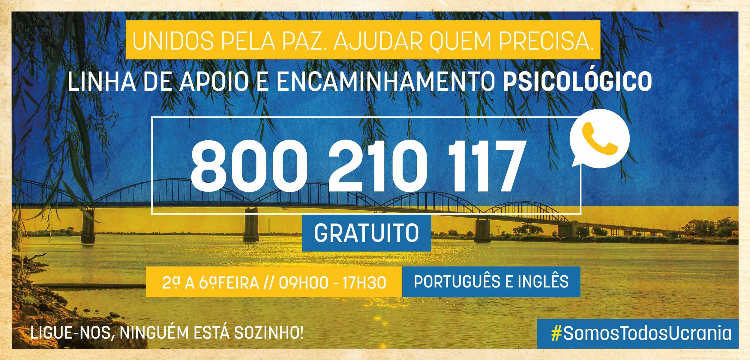 Linha de Apoio à População Ucraniana e Refugiados da Ucrânia