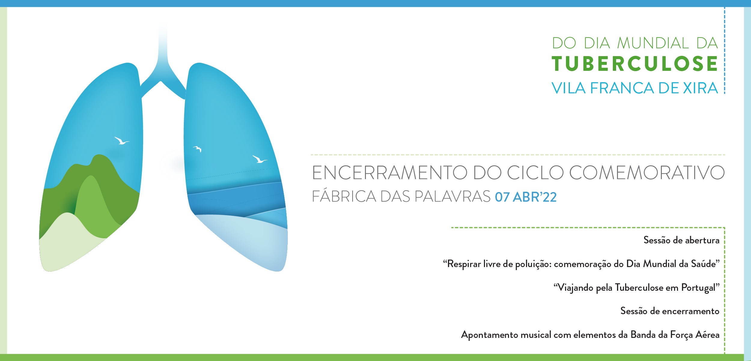 Ciclo comemorativo do Dia Mundial da Tuberculose encerra a 7 de abril