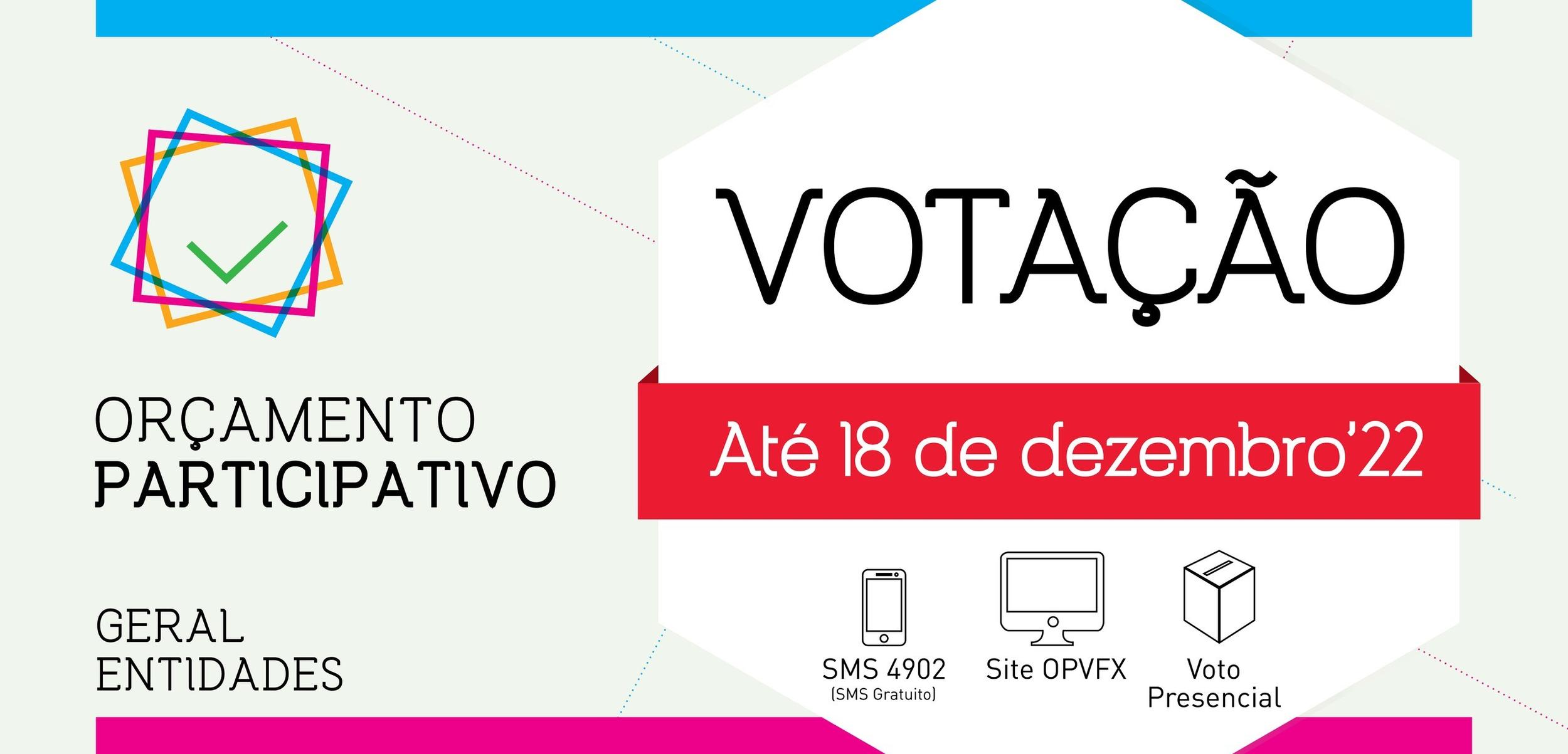 Orçamento Participativo – Vote nas propostas apresentadas