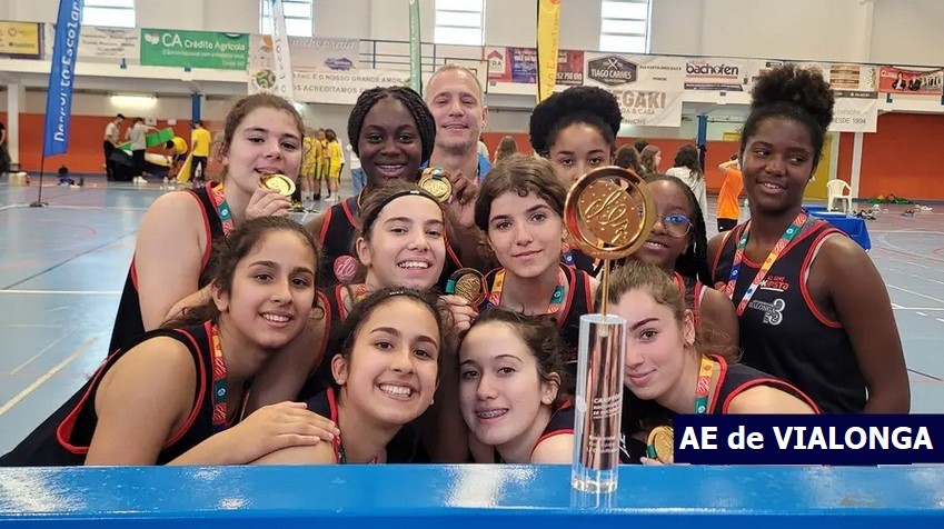 Alunas do AE de Vialonga campeãs nacionais do Desporto Escolar na modalidade de Basquetebol 