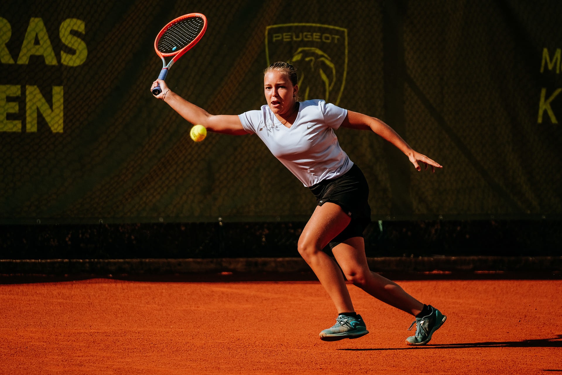 Angelina Voloshchuk e João Morgado no Campeonato da Europa de Ténis