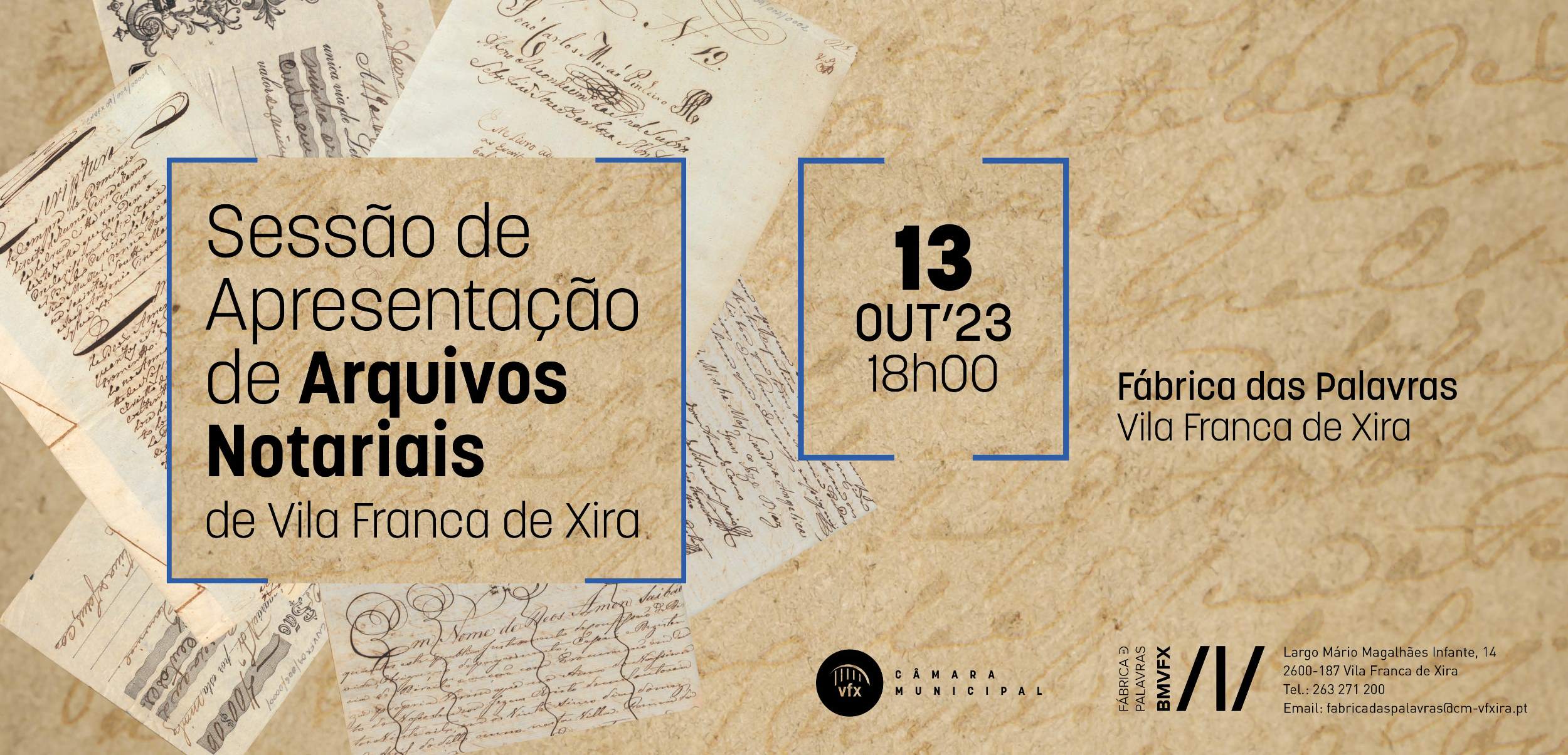 Sessão de apresentação de Arquivos Notariais de Vila Franca de Xira