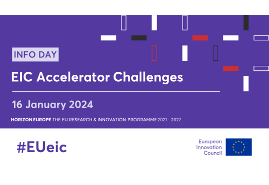 INFO DAY sobre os desafios do EIC Accelerator para 2024 