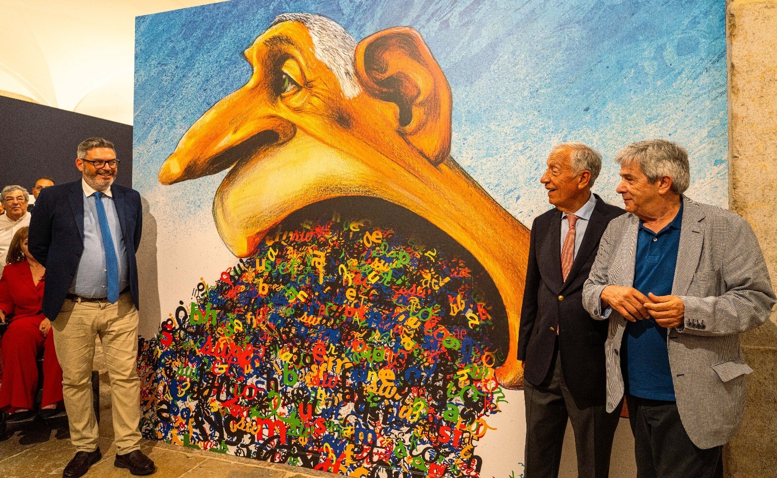 Marcelo Rebelo de Sousa inaugurou a Exposição “António: 50 anos de Humores” em Vila Franca de Xira
