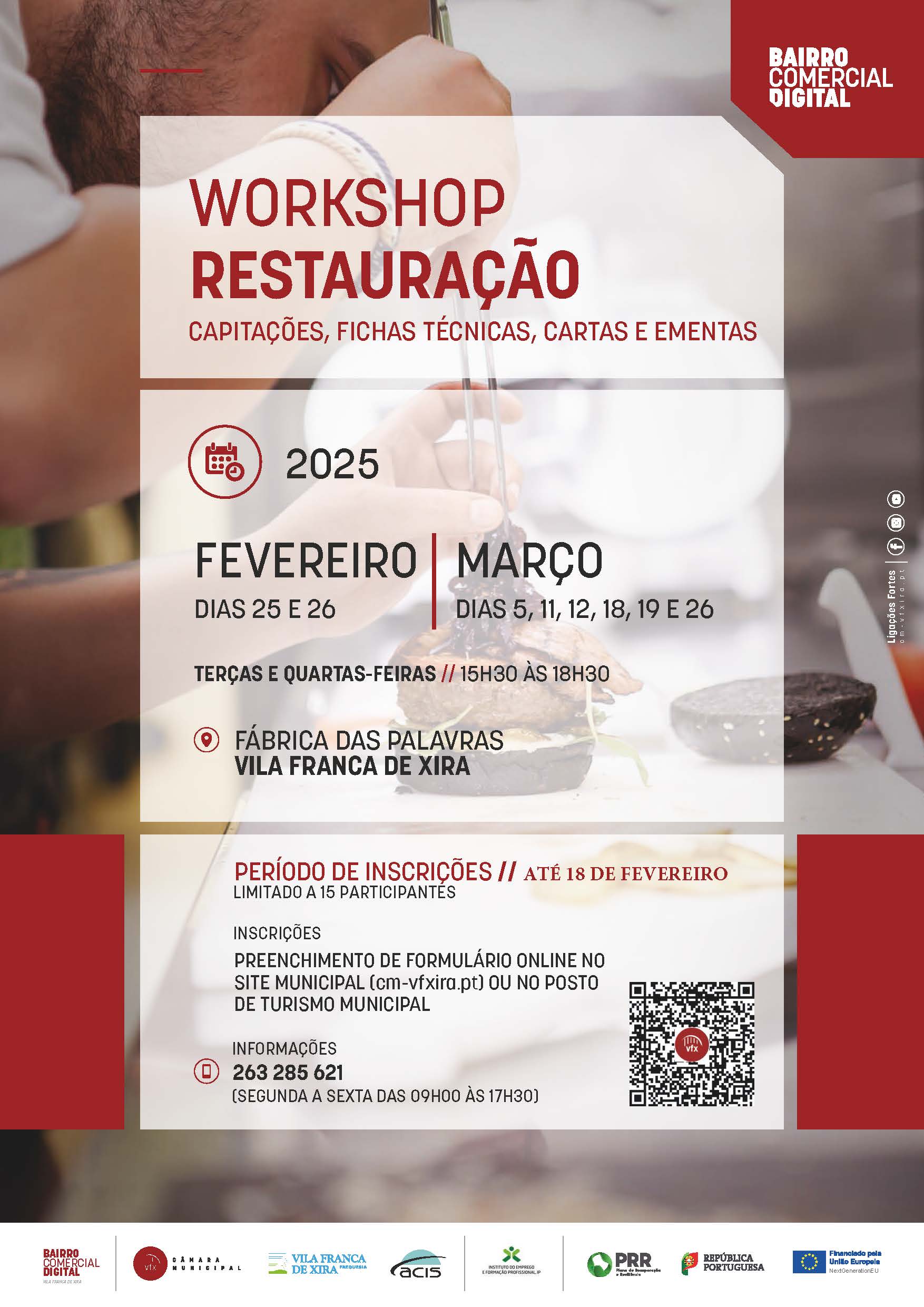 Formação para trabalhadores e empresários do setor da Restauração