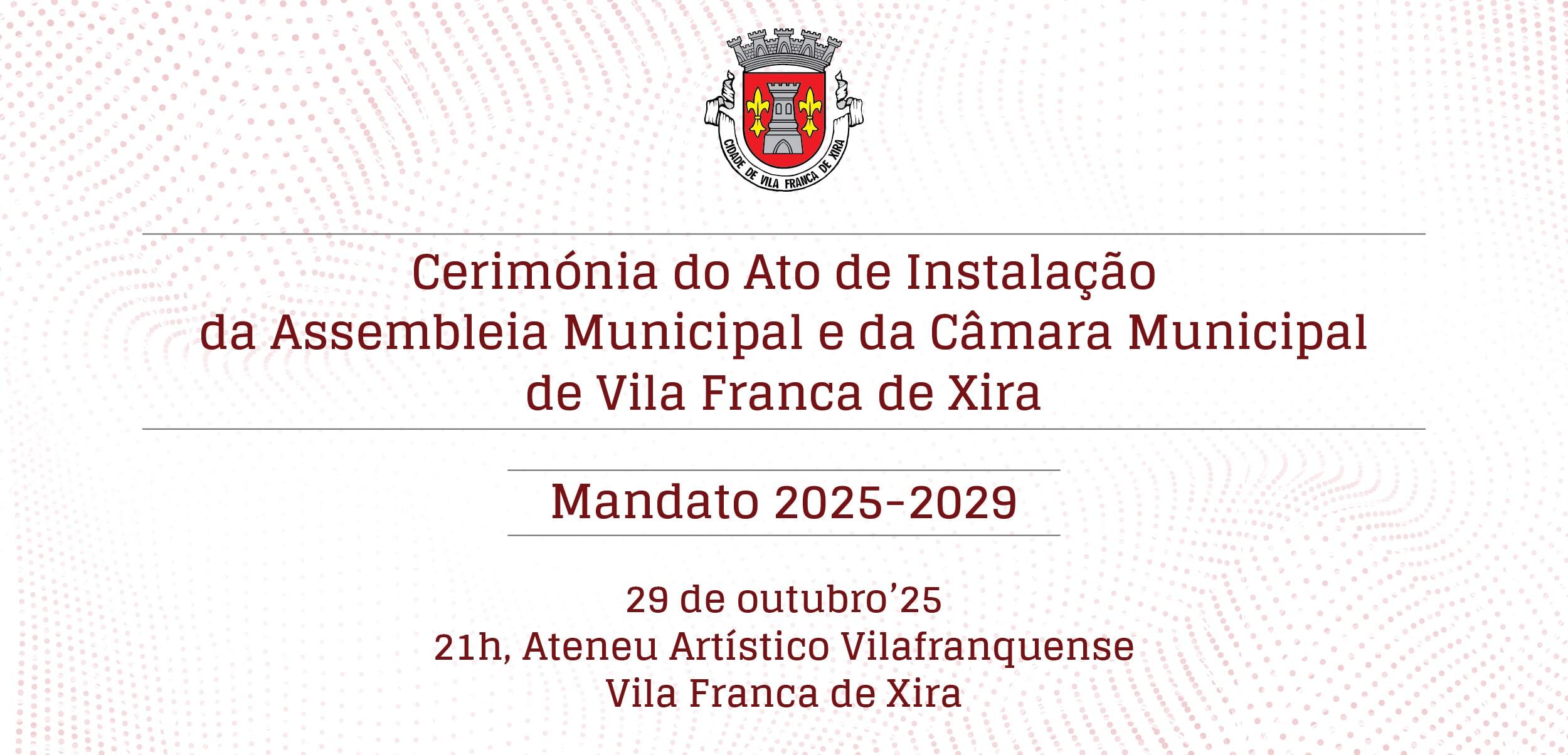 Cerimónia do ato de instalação dos Órgãos Autárquicos de Vila Franca de Xira