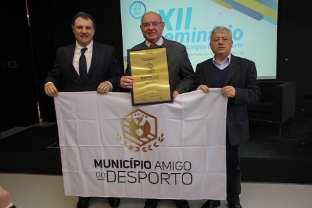 Município de Vila Franca de Xira recebeu galardão de Município Amigo do Desporto pelo quarto ano consecutivo