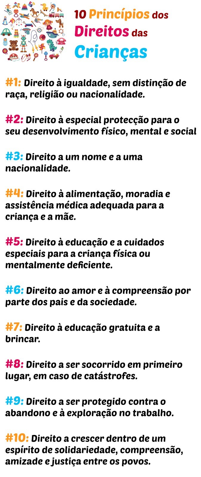 Principi10 Princípios dos Direitos das Crianças